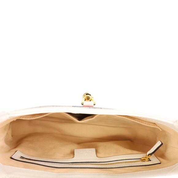 Gucci  Jackie 1961 Medium GG Supreme Canvas Hobo Bag White 636706 - Picture 7 of 9